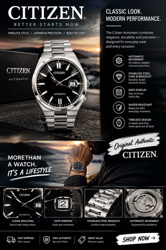 Citizen watch men automatic - men,