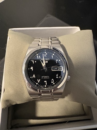 Seiko arabic dial watch 34mm - seiko,