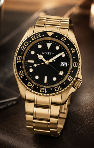 State men watch - watch, black